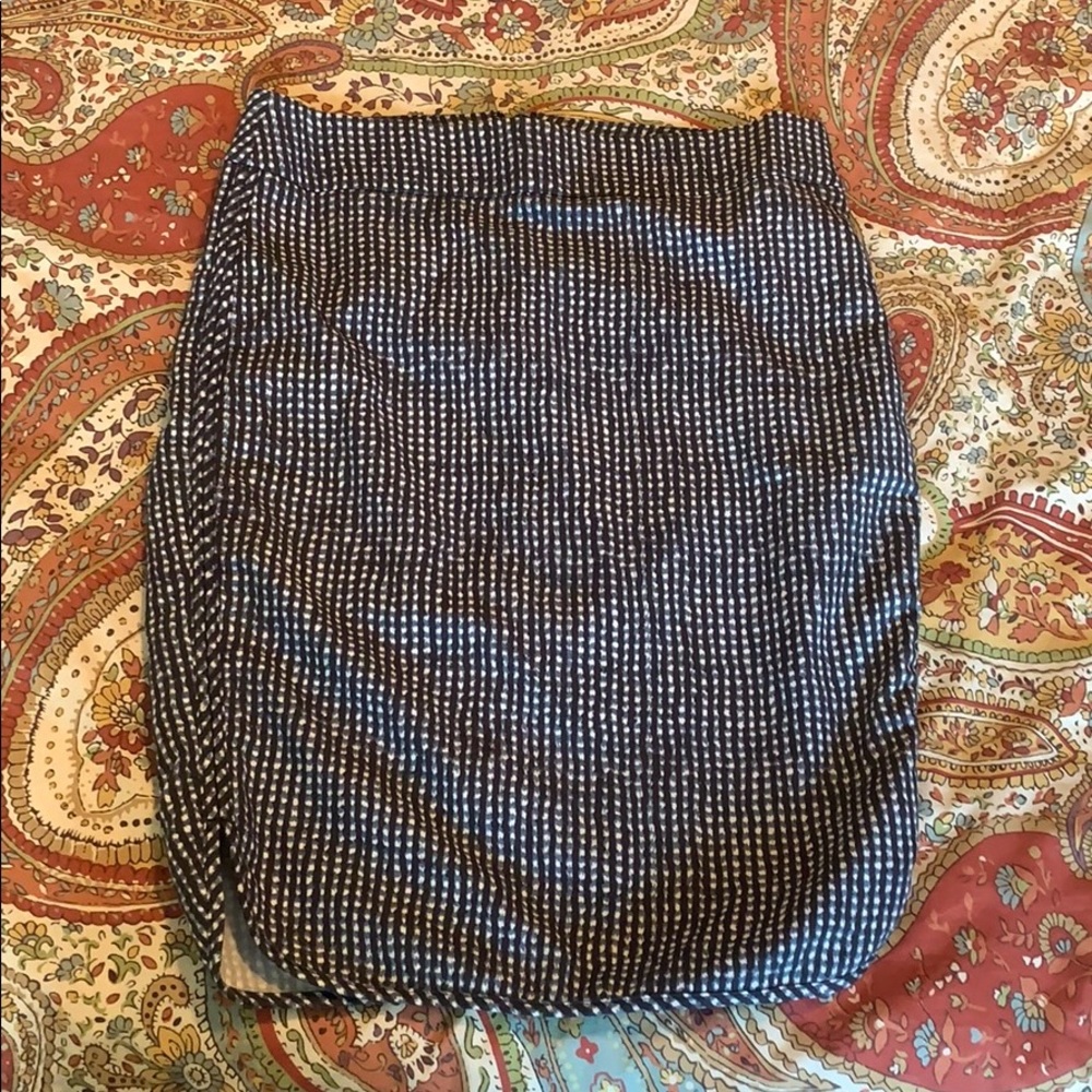 Navy Pencil Skirt